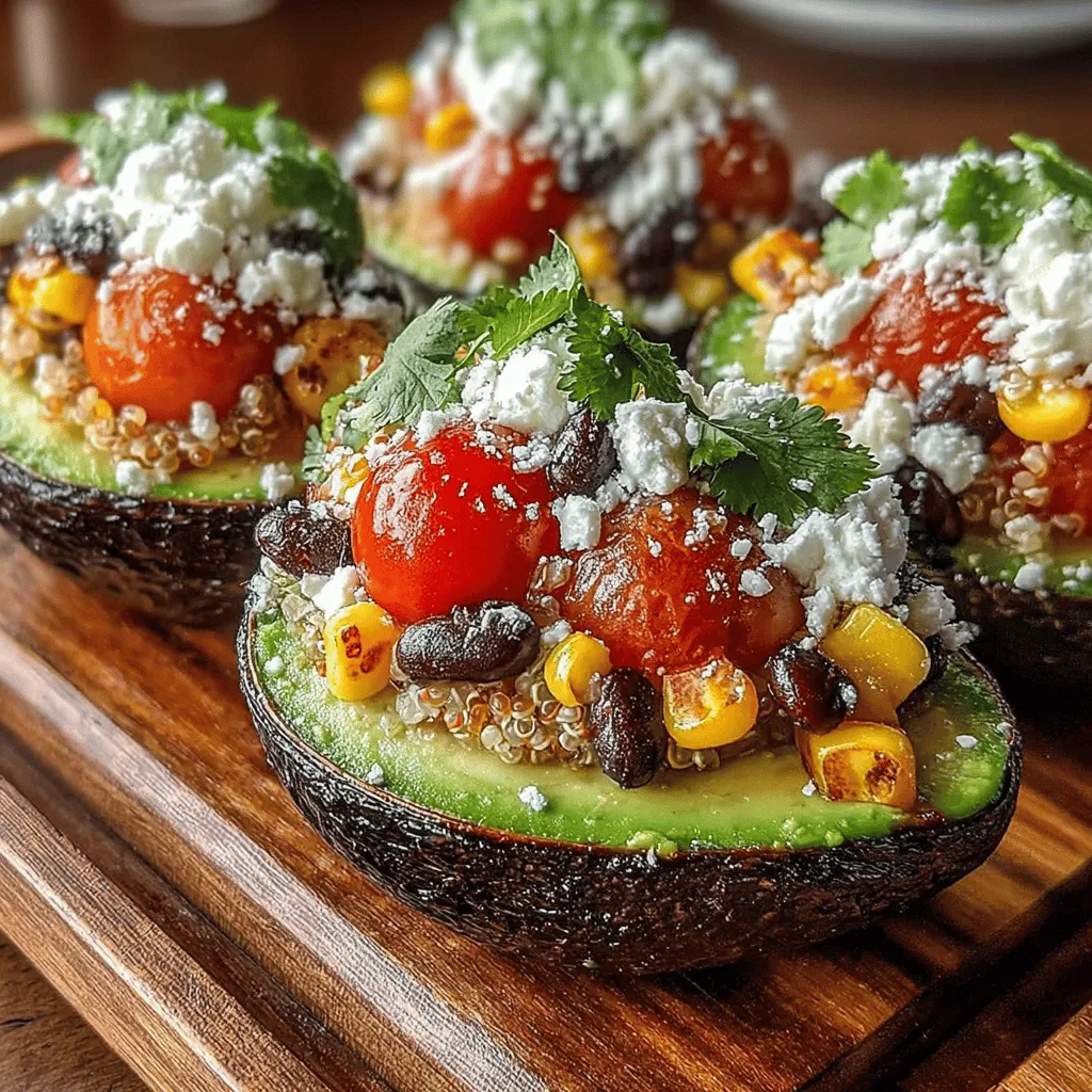 When it comes to the culinary world, presentation is just as important as flavor. Fresh herbs like cilantro or parsley play a crucial role in elevating both the aesthetics and taste of your dishes. For our Avocado Delight Boats, a sprinkle of chopped cilantro or parsley not only adds a vibrant splash of color but also infuses a refreshing flavor that complements the creamy avocado and the savory filling. These herbs are rich in antioxidants and can enhance the overall health benefits of your meal, making them an ideal garnish to include.