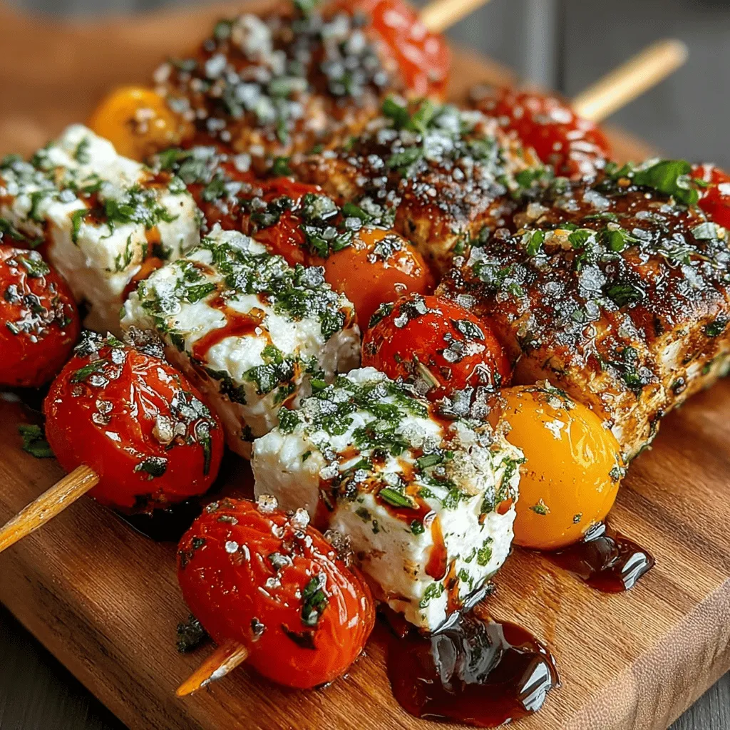 Skewers have long been a beloved dish, celebrated for their versatility and the joyful experience of sharing food. From backyard barbecues to elegant dinner parties, skewers offer a convenient way to serve a variety of flavors on a single stick. Among the myriad of options available, Tomato Feta Skewers stand out for their vibrant colors and refreshing taste, making them an ideal choice for summer gatherings. This delightful dish brings together the freshness of cherry tomatoes, the creamy indulgence of feta cheese, and the aromatic touch of basil, creating a flavor explosion that is both satisfying and refreshing.