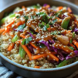 In a world where healthy eating can seem daunting, the Crunchy Cabbage Stir-Fry Bowl stands out as a vibrant, nutritious option that is both easy to prepare and delicious. With its colorful assortment of fresh vegetables and a savory sauce that ties it all together, this dish not only satisfies your taste buds, but also supports your wellness goals. Whether you're looking for a quick lunch or a wholesome dinner, the Crunchy Cabbage Stir-Fry Bowl is a versatile addition to your meal rotation.