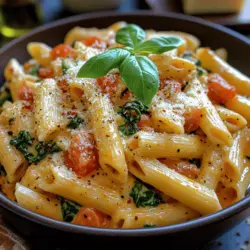 Pasta dishes hold a special place in the hearts of food lovers around the world, and Creamy Tomato Spinach Penne is no exception. This dish embodies a delightful blend of flavors and textures, making it a favorite for many. The creamy sauce, infused with the tanginess of tomatoes and the earthiness of spinach, creates a harmonious balance that tantalizes the taste buds. Whether you’re looking for a quick weeknight dinner option or a comforting meal to enjoy over the weekend, Creamy Tomato Spinach Penne is sure to satisfy.