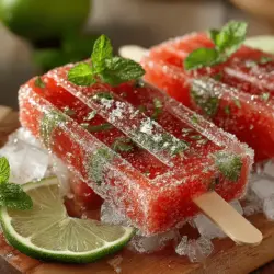 As the summer heat rolls in, nothing is quite as satisfying as a refreshing treat to cool you down. From icy smoothies to creamy popsicles, the options are endless when it comes to indulging in summer delights. Among these, Frozen Watermelon Lime Popsicles stand out as a quintessential summer recipe that not only quenches your thirst but also tantalizes your taste buds. These popsicles are the perfect blend of sweet and tangy flavors, making them an ideal snack for warm days spent outdoors.
