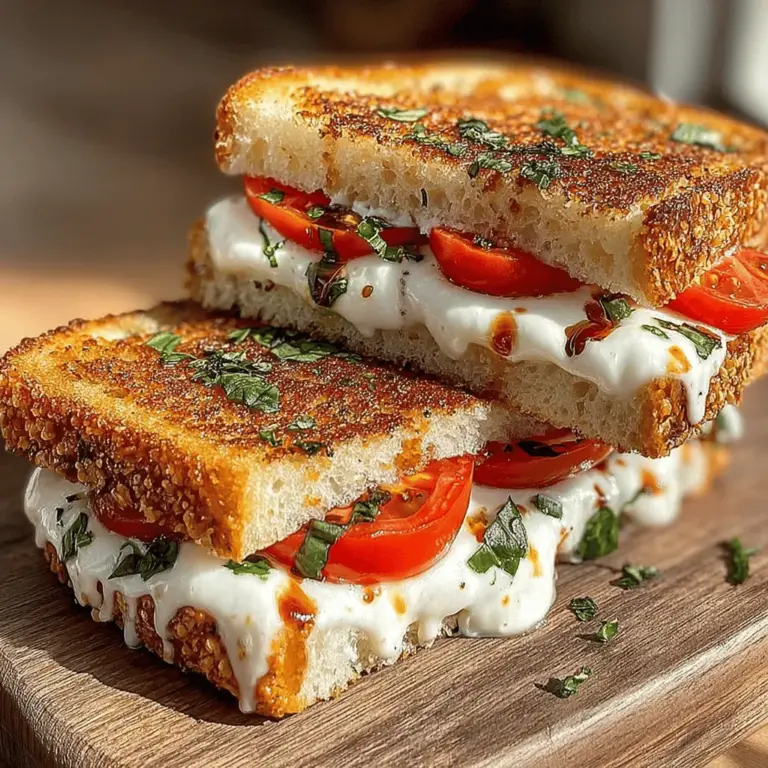 Grilled sandwiches have an undeniable charm that transcends seasons, but there’s something particularly delightful about biting into a warm, melty sandwich during the summer months. The combination of crispy bread, fresh ingredients, and savory flavors creates a comfort food experience that is both satisfying and nostalgic. Among the many variations of grilled sandwiches, the Sunny Grilled Tomato Delight Sandwich stands out as an epitome of summer freshness and vibrant taste. With juicy tomatoes, creamy mozzarella, fragrant basil, and a hint of balsamic sweetness, this sandwich is not just a meal; it’s a celebration of the season's bounty.