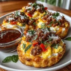 Mini Breakfast Biscuit Pizza Melts are a delightful and innovative take on the classic breakfast spread, making them the perfect addition to family meals or brunch gatherings. Imagine the comfort of flaky biscuits topped with fluffy scrambled eggs, savory breakfast sausage, and vibrant vegetables, all harmoniously combined to create bite-sized pizzas that are both satisfying and easy to prepare. These mini breakfast delights can be ready in about 30 minutes, making them a go-to option for busy mornings or leisurely weekends when you want to impress without spending hours in the kitchen.