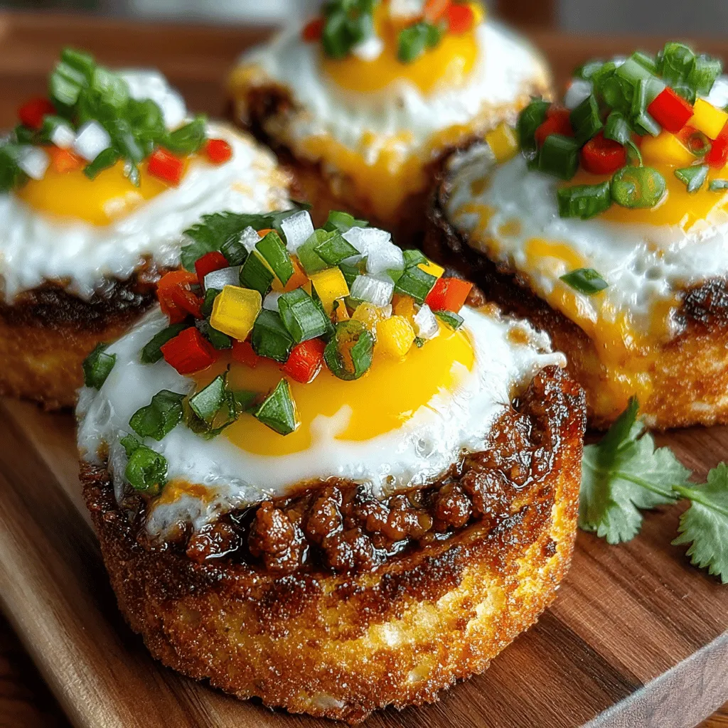 Chili Cheese Egg Toast Cups are a delightful culinary creation that brings together the best of breakfast in a single, portable package. Imagine a crispy bread cup filled with a savory mixture of eggs, rich cheddar cheese, and hearty chili, all baked to perfection. This recipe not only tantalizes your taste buds but also offers a unique twist on traditional breakfast fare. Ideal for busy mornings or casual brunch gatherings, these toast cups are as versatile as they are delicious. Whether you're looking to impress guests or simply enjoy a comforting meal at home, Chili Cheese Egg Toast Cups provide a satisfying solution that is sure to please everyone at the table.