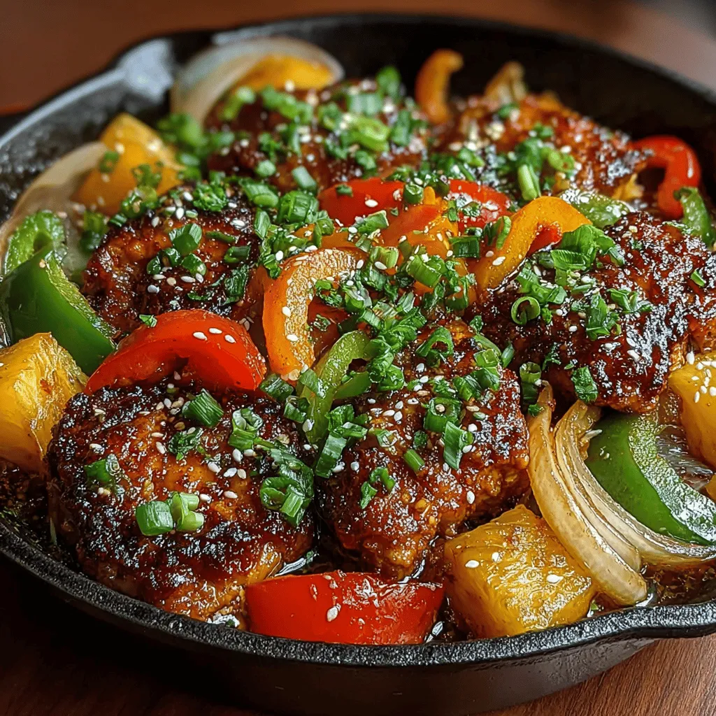 Sweet and Spicy Pineapple Chicken is a delicious culinary fusion that tantalizes the taste buds with its harmonious blend of flavors. This vibrant dish brings together the savory richness of chicken and the tropical sweetness of pineapple, creating a meal that is both satisfying and refreshing. Whether you are enjoying a cozy family dinner or hosting friends for a lively gathering, this recipe stands out for its ease of preparation and robust flavor profile, making it a go-to choice for any occasion.