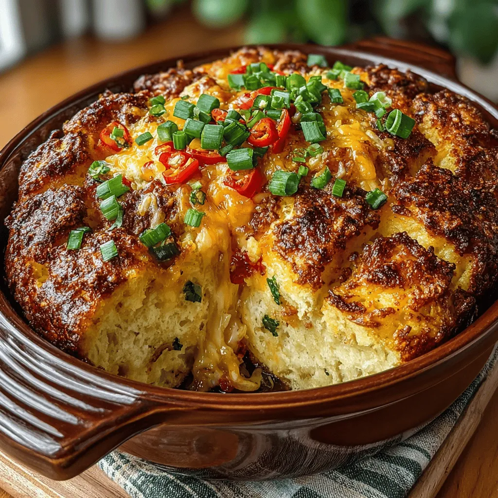 For breakfast lovers seeking a dish that excites the palate while still being nutritious and satisfying, the Hatch Chili and Cheese Breakfast Bake is an irresistible option that combines rich flavors and a delightful texture. This savory bake is perfect for those leisurely weekend mornings or for meal prepping throughout the week. The harmonious blend of creamy eggs, zesty Hatch green chilies, and melty cheese creates a dish that not only fuels your day but also brings a burst of flavor to your breakfast table.