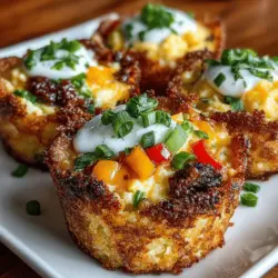 What sets Mini Tater Tot Breakfast Nests apart from traditional breakfast options is the unique combination of textures and flavors. The base layer, made from crispy tater tots, provides a satisfying crunch that contrasts beautifully with the softness of the eggs. This delightful contrast not only makes each bite enjoyable but also adds an element of visual appeal to your breakfast spread.