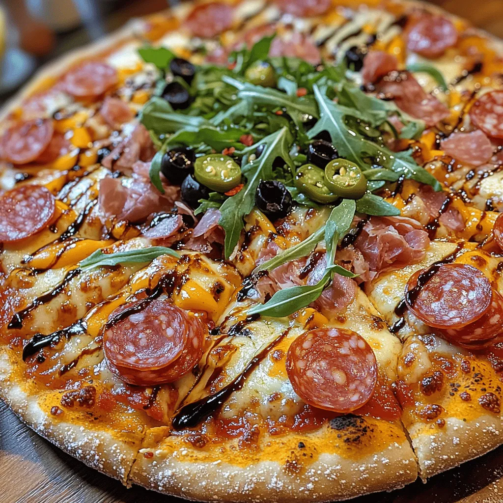 In a world where pizza reigns supreme, the Charcuterie Lovers’ Delight Pizza offers a unique twist that combines the best of both worlds: the beloved pizza and the savory assortment of cured meats typical of a classic charcuterie board. This culinary creation is perfect for gatherings, family dinners, or simply indulging in a delicious homemade treat. With an array of toppings that include rich cheeses, flavorful meats, and a fresh finish of arugula and balsamic glaze, this pizza is a feast for the senses. In this article, we will explore the intricate details of this recipe, from ingredient selection to baking techniques, ensuring you can recreate this delightful dish in your own kitchen.