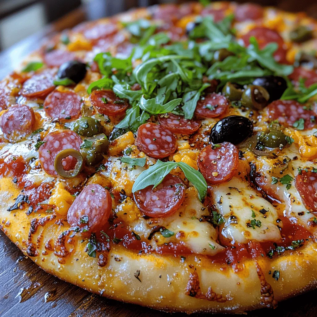 In a world where pizza reigns supreme, the Charcuterie Lovers’ Delight Pizza offers a unique twist that combines the best of both worlds: the beloved pizza and the savory assortment of cured meats typical of a classic charcuterie board. This culinary creation is perfect for gatherings, family dinners, or simply indulging in a delicious homemade treat. With an array of toppings that include rich cheeses, flavorful meats, and a fresh finish of arugula and balsamic glaze, this pizza is a feast for the senses. In this article, we will explore the intricate details of this recipe, from ingredient selection to baking techniques, ensuring you can recreate this delightful dish in your own kitchen.
