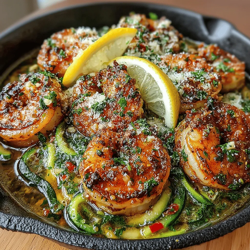The flavor profile of Garlic Butter Shrimp Zucchini Rice is a delightful mix of savory, buttery richness and fresh, vibrant notes. The garlic provides an aromatic base that enhances the natural sweetness of the shrimp, while the zucchini adds a subtle earthiness, creating a harmonious balance. Each bite is a reminder of why this dish is a staple for so many families; it’s comforting yet refreshing, making it suitable for any occasion.