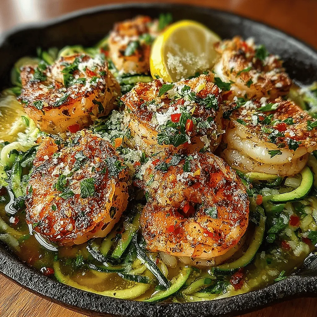 The flavor profile of Garlic Butter Shrimp Zucchini Rice is a delightful mix of savory, buttery richness and fresh, vibrant notes. The garlic provides an aromatic base that enhances the natural sweetness of the shrimp, while the zucchini adds a subtle earthiness, creating a harmonious balance. Each bite is a reminder of why this dish is a staple for so many families; it’s comforting yet refreshing, making it suitable for any occasion.