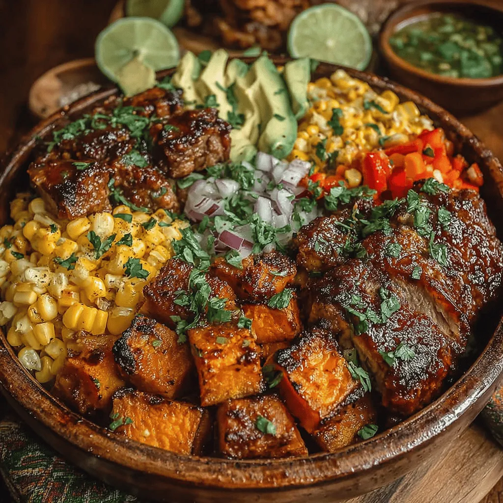 In the world of healthy eating, finding recipes that combine flavor, nutrition, and convenience can often feel like a challenge. Enter BBQ Chicken Sweet Potato Bowls—a delightful dish that brings together savory chicken, sweet potatoes, and a medley of vibrant vegetables, all drizzled with a rich BBQ sauce that tantalizes the taste buds. This recipe not only satisfies hunger but also delivers a balanced meal packed with protein, fiber, and essential vitamins. Perfect for busy weeknights or meal prep for the week ahead, these bowls are sure to become a family favorite.