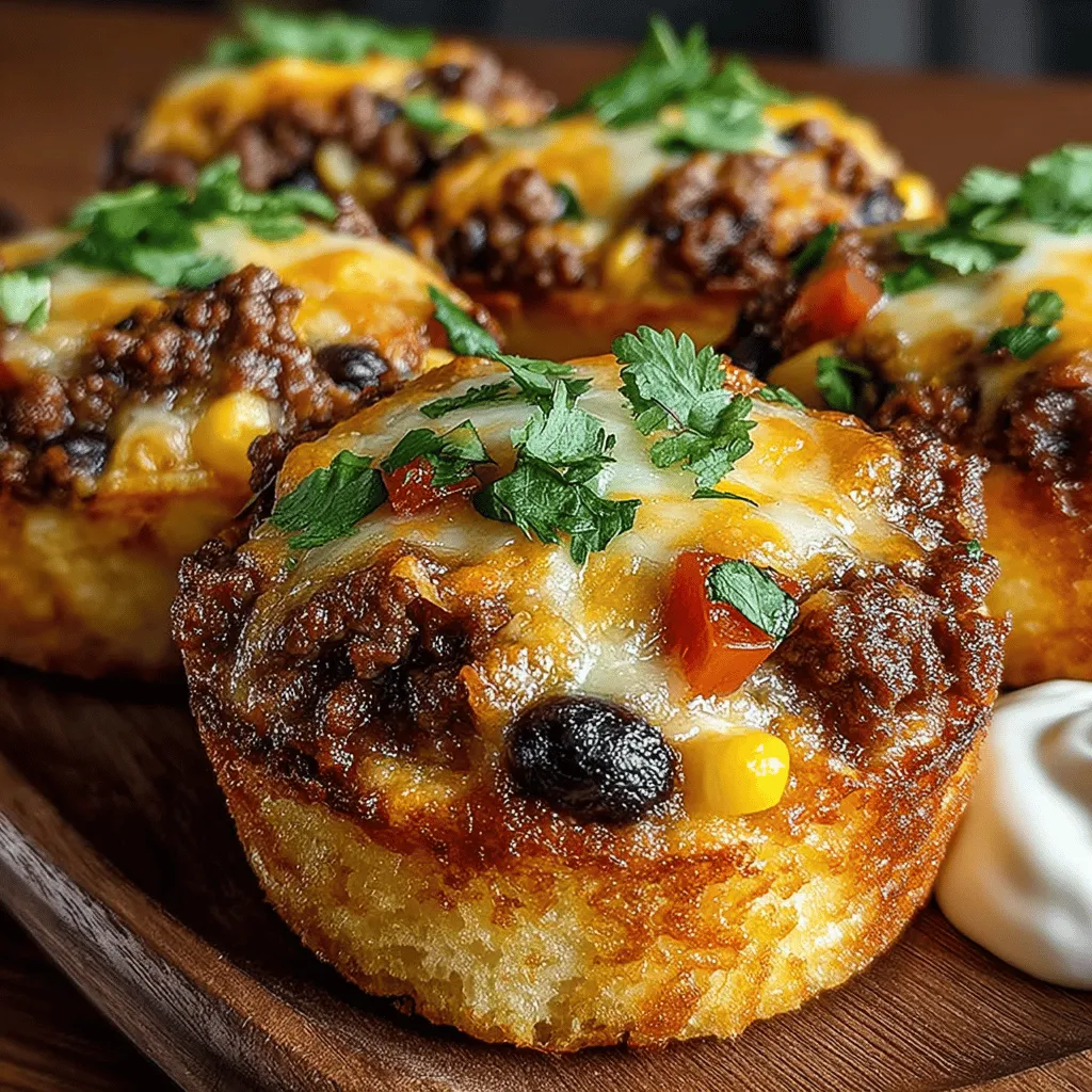 Mini Taco Casserole Muffins are a delightful fusion of flavors and textures, combining the classic tastes of taco night with the convenience of muffin-sized portions. These savory treats are perfect for busy families looking for an easy meal that pleases both kids and adults alike. Whether served as a hearty snack, an appetizer at gatherings, or a main dish for a quick weeknight dinner, these muffins offer versatility that fits seamlessly into any occasion.