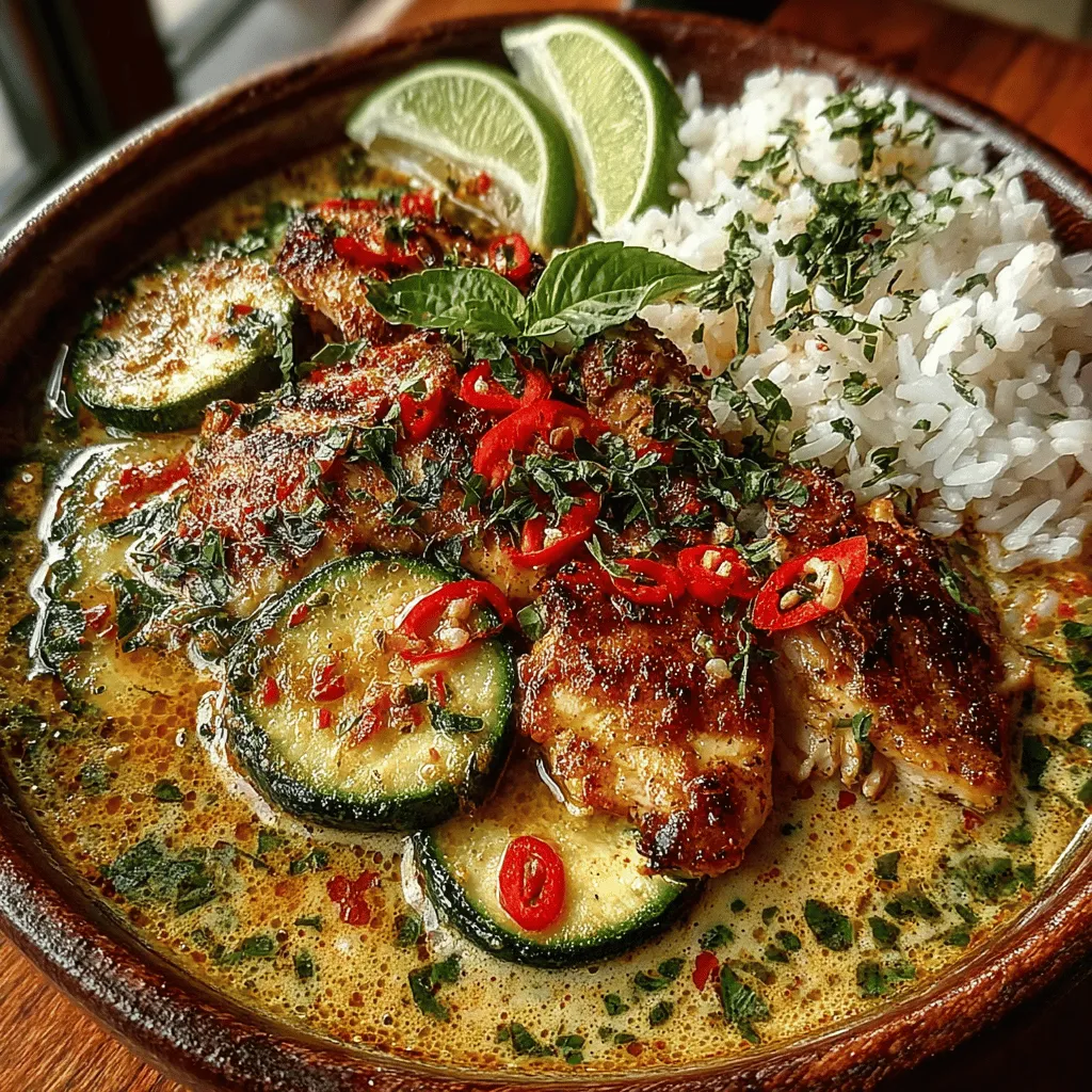 In the realm of comforting, nourishing meals, few dishes can match the allure of a well-crafted curry. Enter the Spicy Zucchini Chicken Curry Bowls—a vibrant, hearty dish that seamlessly marries the tender juiciness of chicken thighs with the fresh crunch of zucchini, all enveloped in a rich, creamy coconut milk base. This recipe stands out not just for its delightful taste but also for its nutritional benefits, making it an ideal choice for both weeknight dinners and meal prep.