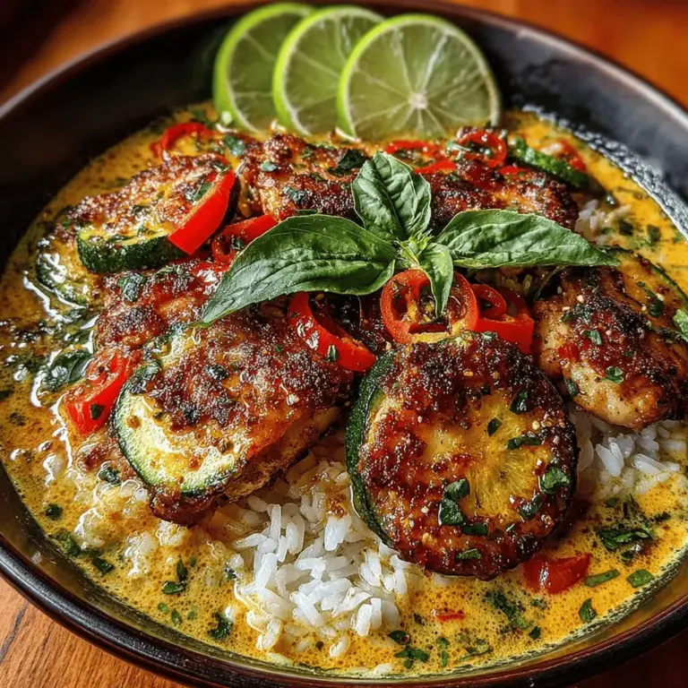 In the realm of comforting, nourishing meals, few dishes can match the allure of a well-crafted curry. Enter the Spicy Zucchini Chicken Curry Bowls—a vibrant, hearty dish that seamlessly marries the tender juiciness of chicken thighs with the fresh crunch of zucchini, all enveloped in a rich, creamy coconut milk base. This recipe stands out not just for its delightful taste but also for its nutritional benefits, making it an ideal choice for both weeknight dinners and meal prep.