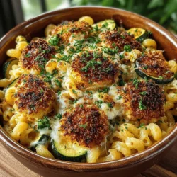 Zucchini Mac and Cheese Delight is the perfect embodiment of comfort food, bringing together the beloved flavors of classic mac and cheese with a nutritious twist. This dish appeals to families looking for a delicious meal that pleases both picky eaters and health-conscious adults. By incorporating zucchini, a versatile vegetable known for its mild flavor and impressive health benefits, this recipe not only satisfies cravings for cheesy goodness but also boosts the nutritional profile of a traditional favorite.
