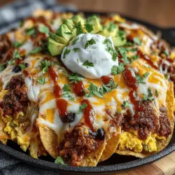 The concept of breakfast nachos is a delightful fusion that combines the indulgent nature of traditional nachos with the heartiness of breakfast foods. Imagine a plate piled high with crispy tortilla chips, smothered in an array of toppings that range from cheesy goodness to spicy chiles, all designed to kickstart your day with a burst of flavor. This innovative dish is not only visually appealing but also a versatile canvas for a variety of ingredients, allowing for both creativity and comfort.