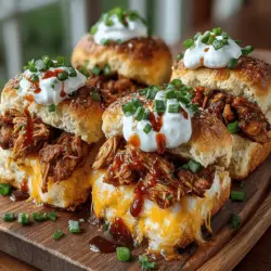Mini Chicken Ranch Biscuit Melts are the perfect fusion of flavor and convenience, making them an irresistible choice for any mealtime occasion. These bite-sized delights combine tender chicken, rich cheeses, and a zesty ranch flavor, all enveloped in a flaky biscuit that is sure to please both adults and kids alike. Whether you're serving them as a fun appetizer at a gathering, a hearty snack for game day, or a quick weeknight dinner, these melts offer the comfort of home-cooked food in a manageable, handheld size.