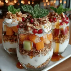 Parfaits are not only a visual delight but also a versatile dessert option that can be tailored to suit any season or occasion. Layered with a variety of textures and flavors, parfaits can serve as an indulgent treat or a wholesome snack, making them an excellent choice for any time of the day. As autumn approaches, the Autumn Bliss Parfaits emerge as a perfect embodiment of the season, celebrating the bounty of fall fruits and the comforting spices that warm our hearts and palates.