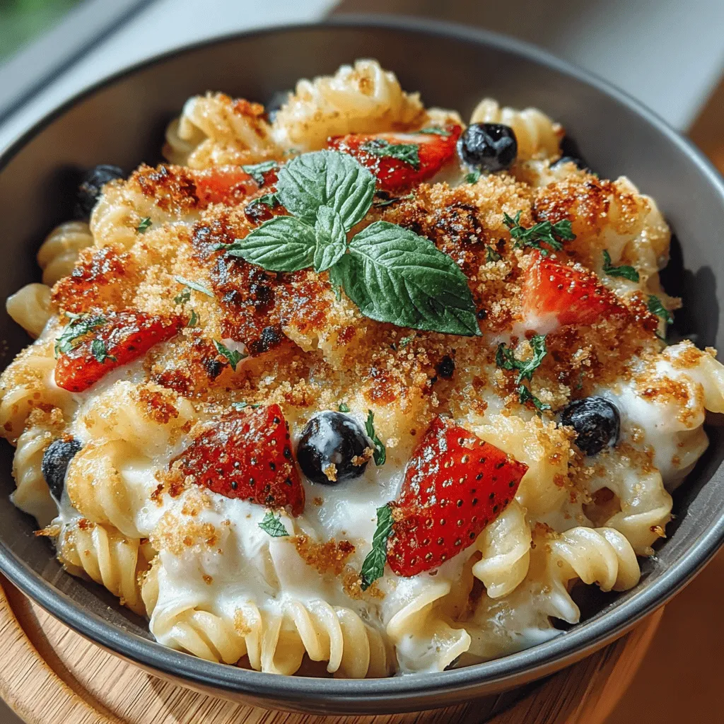 Embark on a culinary adventure with the Fruity Delight: One-Pot Fruit Pizza Mac and Cheese. This innovative dish marries the comforting, creamy goodness of classic mac and cheese with vibrant fruits and savory ingredients, resulting in a fun and delicious meal that appeals to palates of all ages. Whether you're in search of a quick weeknight dinner or a unique dish that will wow your guests, this recipe promises to become a staple in your kitchen.