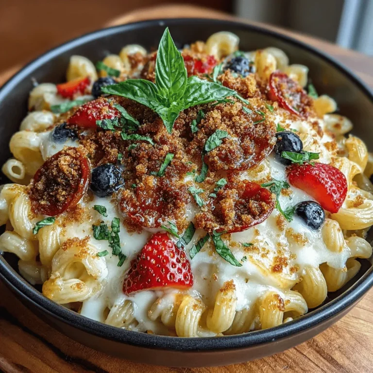 Embark on a culinary adventure with the Fruity Delight: One-Pot Fruit Pizza Mac and Cheese. This innovative dish marries the comforting, creamy goodness of classic mac and cheese with vibrant fruits and savory ingredients, resulting in a fun and delicious meal that appeals to palates of all ages. Whether you're in search of a quick weeknight dinner or a unique dish that will wow your guests, this recipe promises to become a staple in your kitchen.