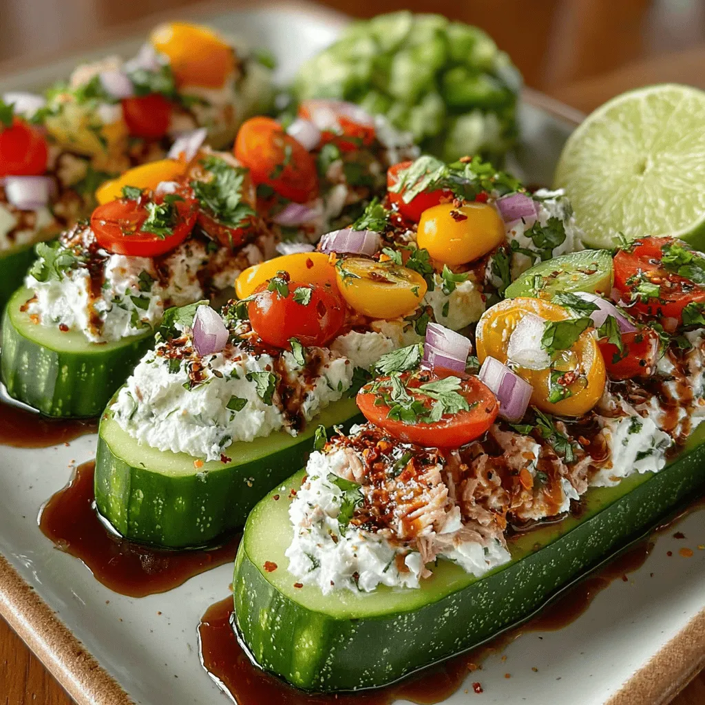 In today's fast-paced world, the importance of healthy eating cannot be overstated. As more people become aware of the impact that food choices have on their overall health, the trend toward incorporating fresh, whole ingredients into daily meals continues to gain momentum. Among the various options available, low-carb and nutrient-dense recipes are particularly appealing to those seeking to maintain a balanced diet while enjoying delicious flavors. One such recipe that perfectly embodies this philosophy is the Cucumber Avocado Tuna Boats. This dish not only satisfies your taste buds but also serves as a vibrant visual centerpiece, making it an excellent choice for lunch, snacks, or entertaining guests.