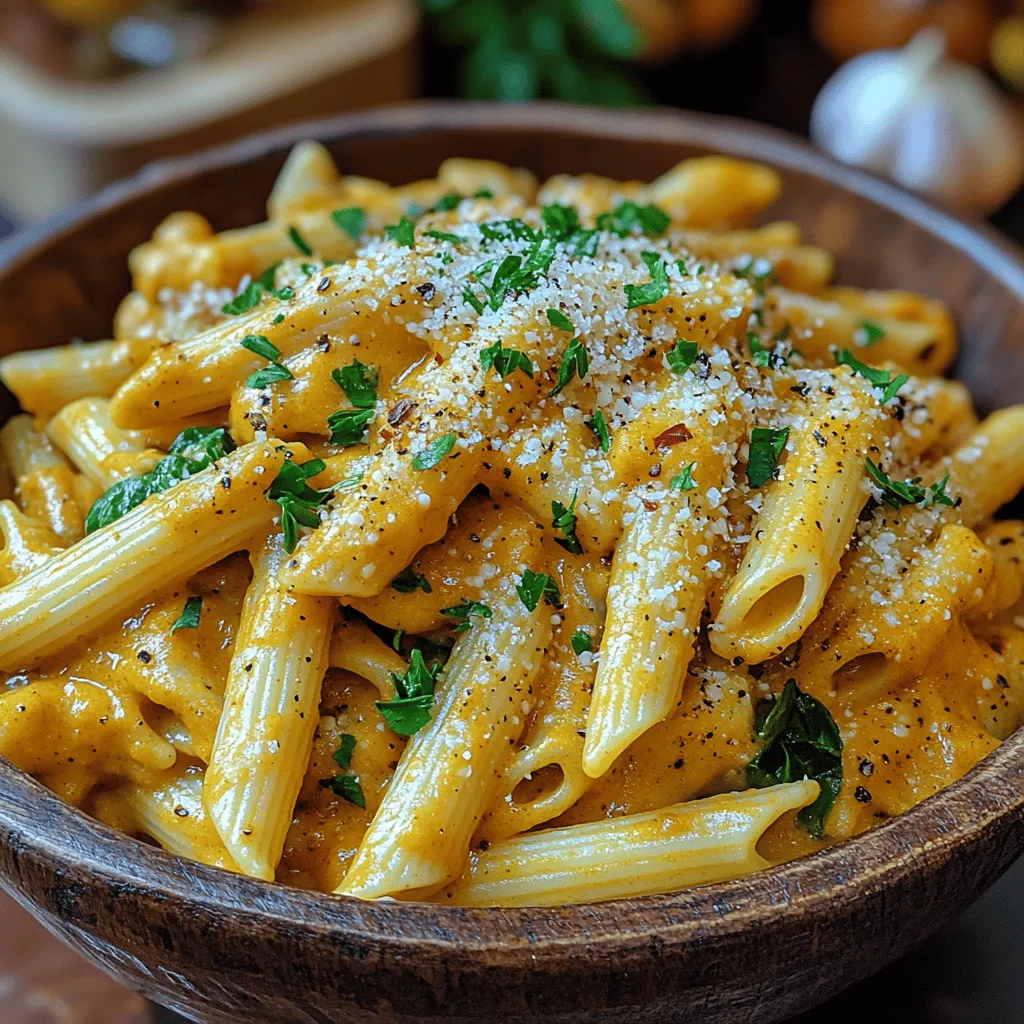 As the leaves begin to change and a crisp chill fills the air, autumn invites us to cozy up with heartwarming meals that nourish both the body and soul. One such dish that embodies the essence of this season is the Cozy Autumn Pasta Delight with Roasted Garlic. This recipe is a celebration of rich flavors, featuring sweet roasted garlic, creamy pumpkin puree, and vibrant spinach, all enveloped in perfectly cooked penne pasta. Ideal for family dinners or gatherings with friends, this dish strikes a delightful balance between comfort and culinary sophistication.