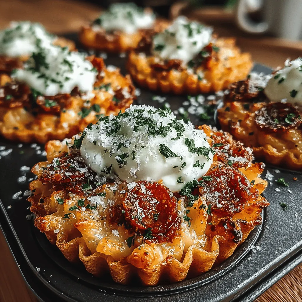 If you're on the hunt for a fun and delicious dish that combines the comfort of pasta with the delightful flavors of pizza, look no further than Mini Pepperoni Pasta Pie Bites. These bite-sized creations are not only visually appealing but also bursting with flavor, making them a perfect addition to your culinary repertoire. Their compact size and playful presentation make them ideal for a variety of occasions, from lively parties and family gatherings to casual weeknight dinners when you want something quick yet satisfying.
