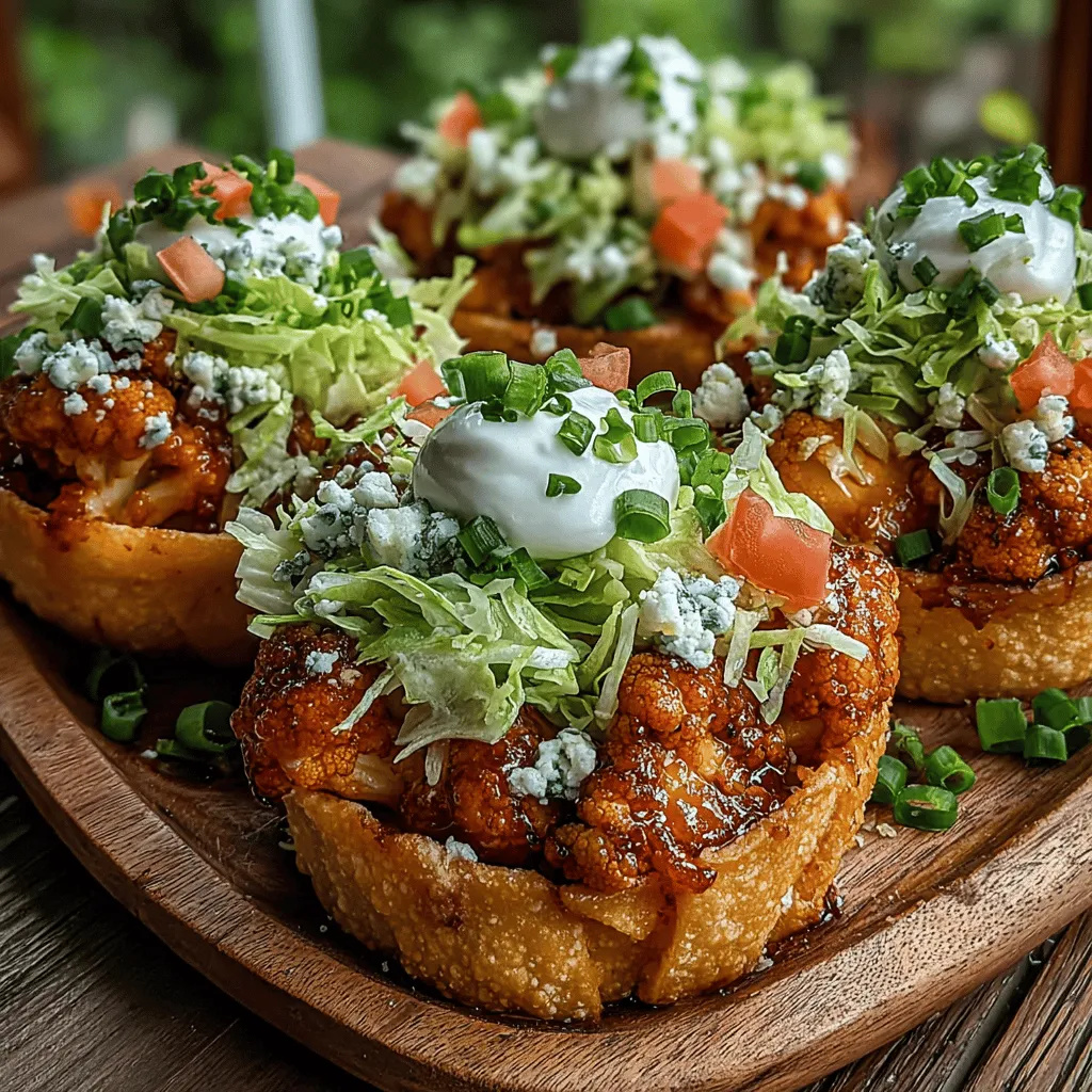 In the fast-paced world of modern cooking, finding a recipe that strikes the perfect balance between taste and health can be quite the endeavor. The Mini Buffalo Cauliflower Taco Cups emerge as an enticing answer, offering a delightful fusion of flavors that transforms the classic buffalo wing experience into a fun, bite-sized treat. These taco cups are not only a feast for the palate but also a nutritious alternative, featuring cauliflower as the star ingredient. This versatile vegetable is packed with vitamins, minerals, and antioxidants, making it an excellent choice for those looking to enjoy a savory dish without compromising on health.