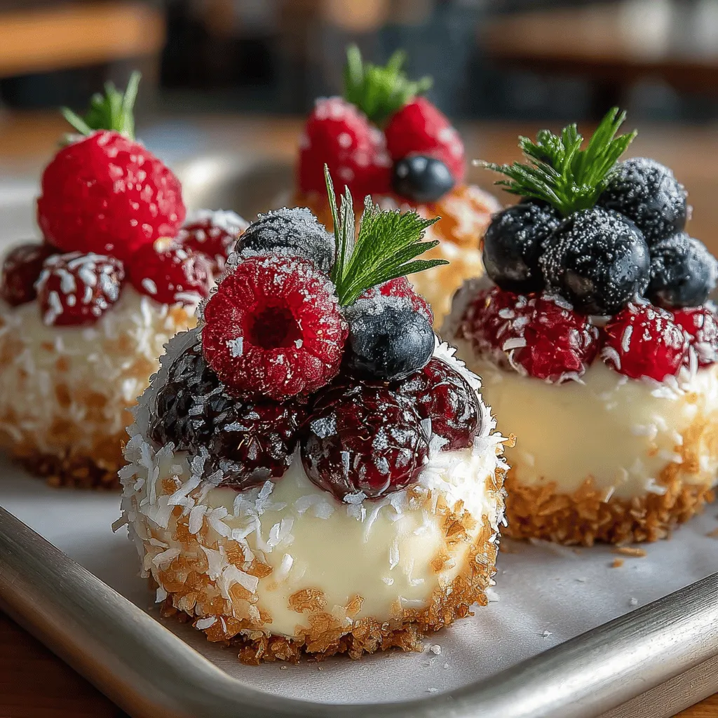 Once you have your coconut cream and berry mixture ready, it’s time to form the clusters. Start by using a small ice cream scoop or a tablespoon to portion out the mixture onto a lined baking sheet. Aim for uniform sizes to ensure even freezing and consistent texture. Leave enough space between each cluster, about 2 inches apart. This spacing is essential as it allows the clusters to freeze properly without sticking to each other, ensuring that they maintain their shape and can be easily separated when serving.