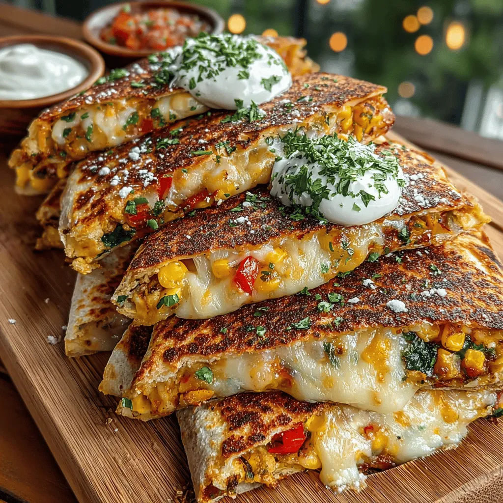 When it comes to quick, delicious meals that please the palate and nourish the body, few dishes can rival the classic quesadilla. The Cheesy Veggie Fiesta Quesadillas stand out not only for their scrumptious flavor but also for their capacity to adapt to various dietary preferences, making them an ideal option for any occasion. Whether you're preparing a simple weeknight dinner, hosting a gathering with friends, or looking for a healthy snack, these quesadillas are sure to delight.