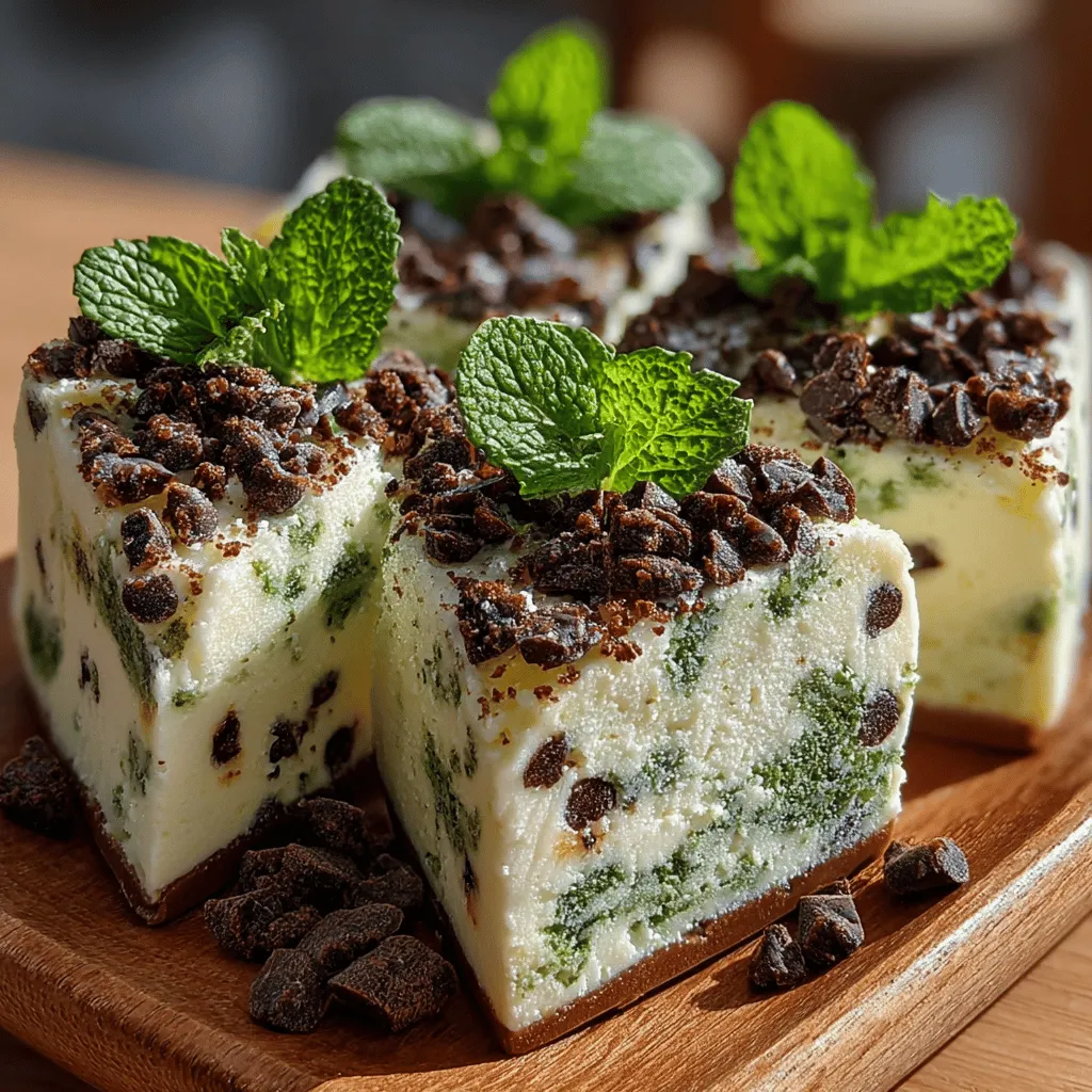 To create the perfect base for your Frozen Yogurt Chocolate Mint Wedges, it's crucial to achieve a creamy and smooth mixture. Start by ensuring that your yogurt is at room temperature; this helps with blending. Whether you opt for Greek yogurt for its rich texture or regular yogurt for a lighter feel, both work wonderfully.