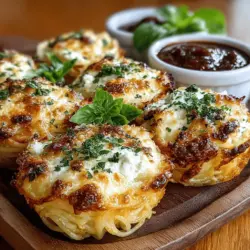 In the realm of comfort food, few dishes can compare to the warm, cheesy embrace of pasta. Enter Mini Spaghetti & Cheese Noodle Nests, a playful yet sophisticated take on traditional spaghetti. This recipe not only brings the familiar flavors of your favorite pasta dish but also presents them in a charming and unique way that is sure to capture the attention of both kids and adults alike. The idea of crafting little nests from spaghetti is not just visually appealing but also adds a fun twist that can transform a simple meal into a culinary adventure.