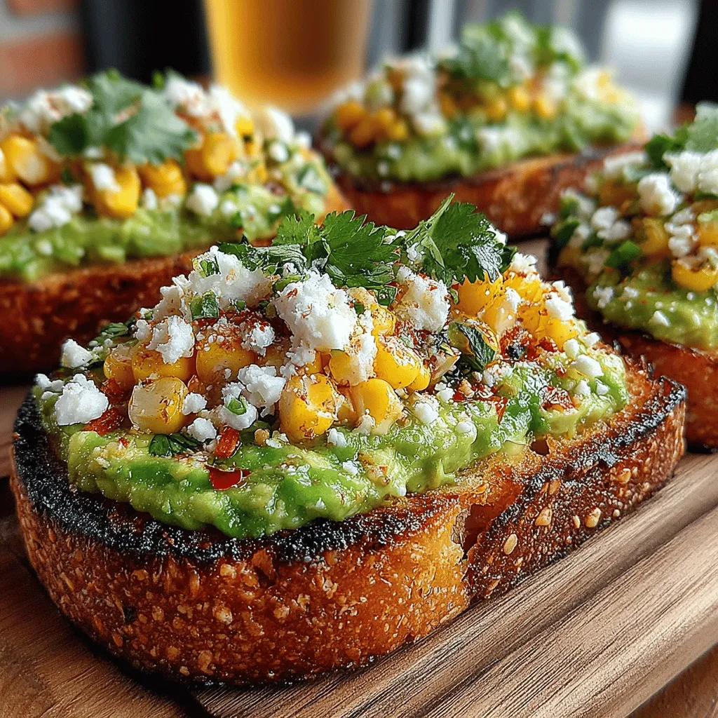 In recent years, avocado toast has transcended from a simple breakfast dish to a culinary phenomenon, embraced by food enthusiasts and health-conscious eaters alike. Its versatility allows for a myriad of toppings, inviting creativity in the kitchen. Among the countless variations, one delightful option that stands out is Grilled Corn and Feta Avocado Toast. This vibrant dish is a celebration of flavors and textures, beautifully marrying the sweetness of grilled corn, the creaminess of ripe avocado, and the tanginess of feta cheese. The result is a dish that not only pleases the palate but also serves as an eye-catching centerpiece on any brunch table.