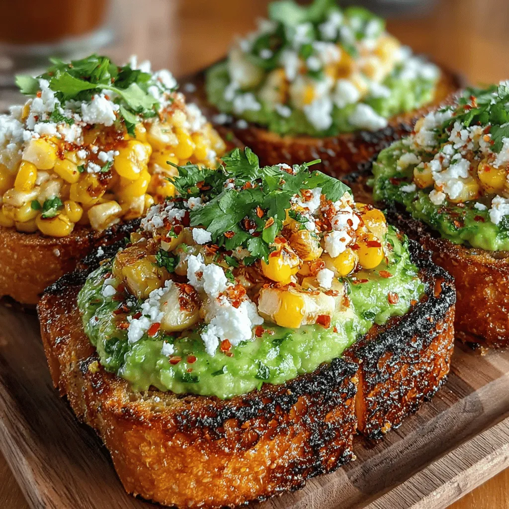 In recent years, avocado toast has transcended from a simple breakfast dish to a culinary phenomenon, embraced by food enthusiasts and health-conscious eaters alike. Its versatility allows for a myriad of toppings, inviting creativity in the kitchen. Among the countless variations, one delightful option that stands out is Grilled Corn and Feta Avocado Toast. This vibrant dish is a celebration of flavors and textures, beautifully marrying the sweetness of grilled corn, the creaminess of ripe avocado, and the tanginess of feta cheese. The result is a dish that not only pleases the palate but also serves as an eye-catching centerpiece on any brunch table.