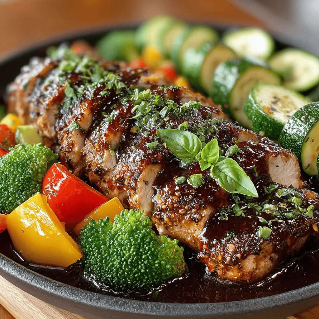 When it comes to creating meals that strike a harmonious balance between flavor and nutrition, few dishes can compete with Balsamic Glazed Chicken paired with a colorful veggie medley. This delightful recipe not only tantalizes your taste buds but also offers a feast for the eyes, making it a perfect choice for family dinners or special gatherings. The combination of succulent chicken breasts marinated in a rich, tangy balsamic glaze and a vibrant assortment of fresh vegetables results in a wholesome meal that is both satisfying and health-conscious.