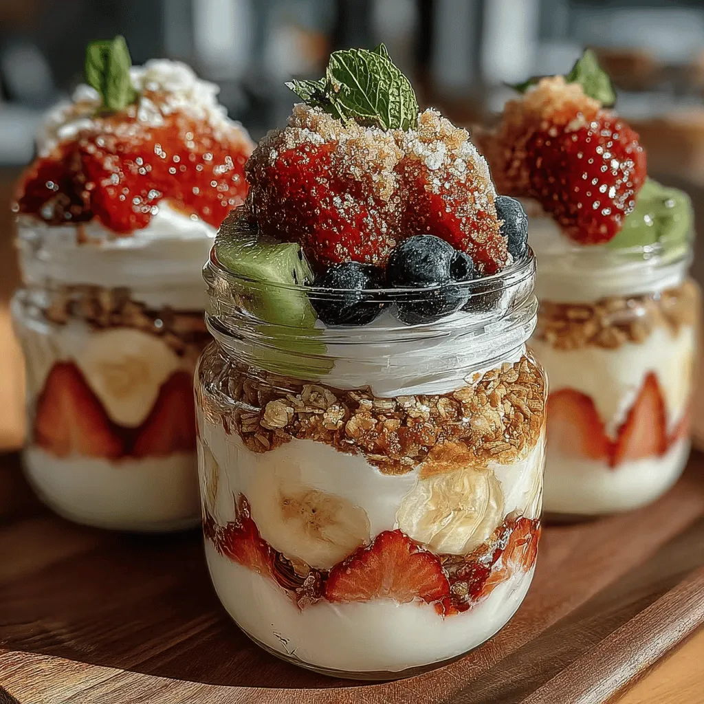 Start your day off right with a burst of color and flavor in the form of Morning Sunshine Fruit & Yogurt Parfaits. Not only are these parfaits visually appealing, but they also pack a nutritional punch that can set a positive tone for your entire day. With layers of creamy Greek yogurt, crunchy granola, and fresh mixed fruit, this recipe is perfect for busy mornings or a leisurely brunch. The beauty of the Morning Sunshine Parfaits lies in their versatility; they can be tailored to fit any dietary preference while delivering essential nutrients to fuel your day.