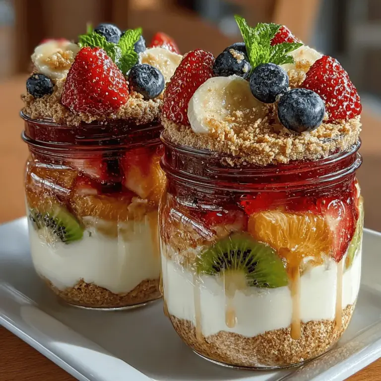 Start your day off right with a burst of color and flavor in the form of Morning Sunshine Fruit & Yogurt Parfaits. Not only are these parfaits visually appealing, but they also pack a nutritional punch that can set a positive tone for your entire day. With layers of creamy Greek yogurt, crunchy granola, and fresh mixed fruit, this recipe is perfect for busy mornings or a leisurely brunch. The beauty of the Morning Sunshine Parfaits lies in their versatility; they can be tailored to fit any dietary preference while delivering essential nutrients to fuel your day.