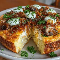 Frittatas are a wonderful culinary creation that transcends meal boundaries, making them a go-to dish for breakfast, brunch, lunch, or even dinner. This Italian-inspired dish is not only versatile but also rich in flavor and nutrients. At the heart of this particular recipe is the delightful combination of caramelized onions and mushrooms, which infuse the frittata with a savory depth that's hard to resist. With a relatively simple preparation process and wholesome ingredients, this savory caramelized onion and mushroom frittata is a must-try for both novice cooks and seasoned chefs alike.
