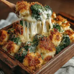 Greasing your baking dish is a crucial step that prevents the Cheesy Cauliflower Broccoli Bake from sticking to the bottom. Use a generous amount of cooking spray or a light layer of melted butter to coat the dish. This simple action ensures that your beautifully baked dish slides out effortlessly when serving, maintaining its shape and presentation. Additionally, a greased dish helps the edges of the bake brown nicely, contributing to that delightful texture contrast between the creamy interior and the crispy top.
