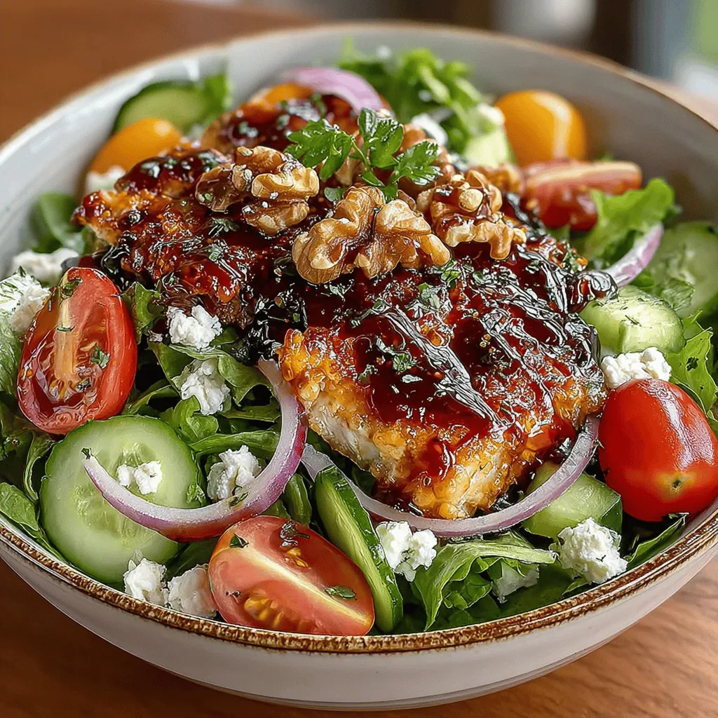 In the realm of culinary delights, few dishes can compete with the harmonious blend of flavors found in a Sweet & Savory Fig Jam Salad Bowl. This salad is not just a meal; it's a celebration of seasonal ingredients that come together to create a vibrant and nutritious dish. The recipe artfully combines the luscious sweetness of ripe figs with the refreshing crunch of assorted vegetables, complemented by the rich creaminess of feta cheese. This medley offers a delightful textural contrast that is both satisfying and nourishing.