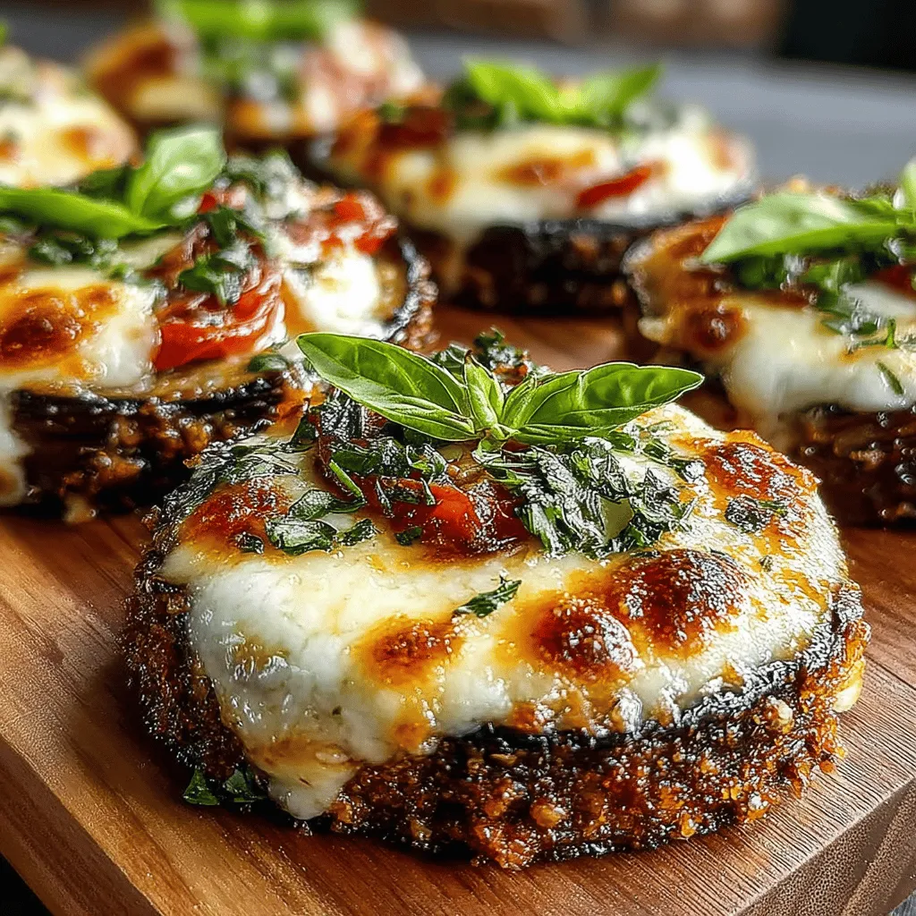 Mini Eggplant Mozzarella Melts are a delightful fusion of comfort food and health-conscious eating, making them an ideal appetizer or snack for any occasion. Their bite-sized form packs a punch of flavor while remaining light and satisfying, perfect for entertaining guests or enjoying a quiet night at home. This recipe showcases eggplants in a way that highlights their unique texture and ability to absorb flavors, resulting in a dish that is both delicious and nutritious.
