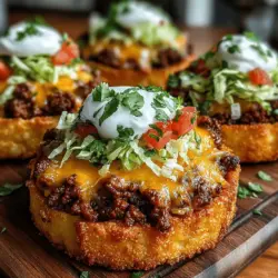 Crunchy Mini Chicken Taco Shell Melts are the perfect blend of flavor, convenience, and fun. This delectable dish brings together the beloved elements of tacos and melts, making it an irresistible option for any meal. Whether you are looking for a quick weeknight dinner, a crowd-pleasing appetizer for your next gathering, or a simple yet satisfying snack, these mini taco shell melts offer versatility and appeal that is hard to resist.