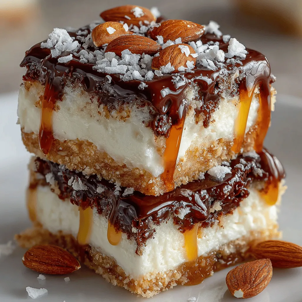 Decorating your Frozen Yogurt Almond Joy Slices can elevate their visual appeal and add an extra layer of flavor. Here are some creative drizzling techniques to consider: