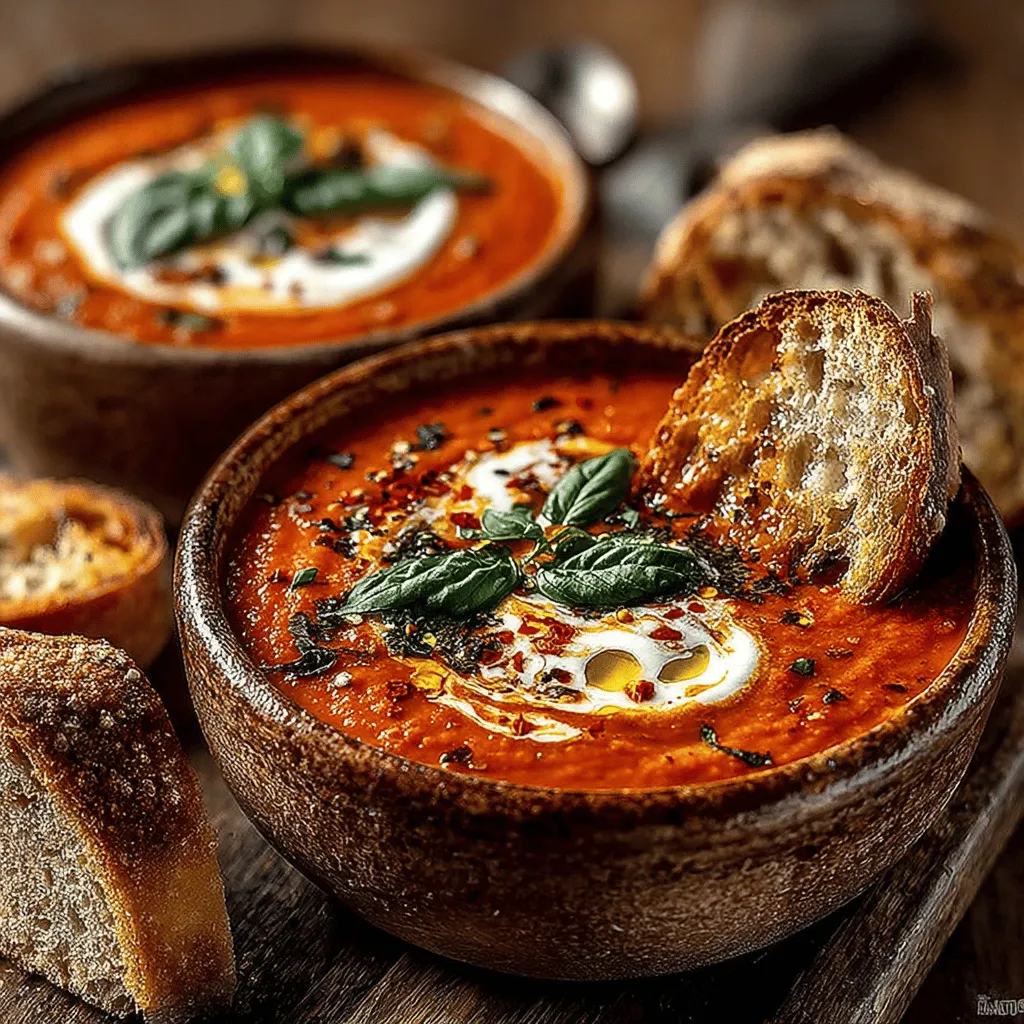 Tomato basil soup is a beloved classic that has warmed hearts and homes for generations. Known for its comforting texture and vibrant flavor, this soup is a staple in many kitchens, particularly during the cooler months when hearty meals are in high demand. Its creamy consistency not only provides a satisfying experience but also makes it an excellent choice for a nutritious meal option. This recipe for Creamy Dreamy Tomato Basil Soup elevates the traditional version by offering a choice between rich heavy cream and creamy coconut milk, catering to both dairy lovers and those seeking a dairy-free alternative.