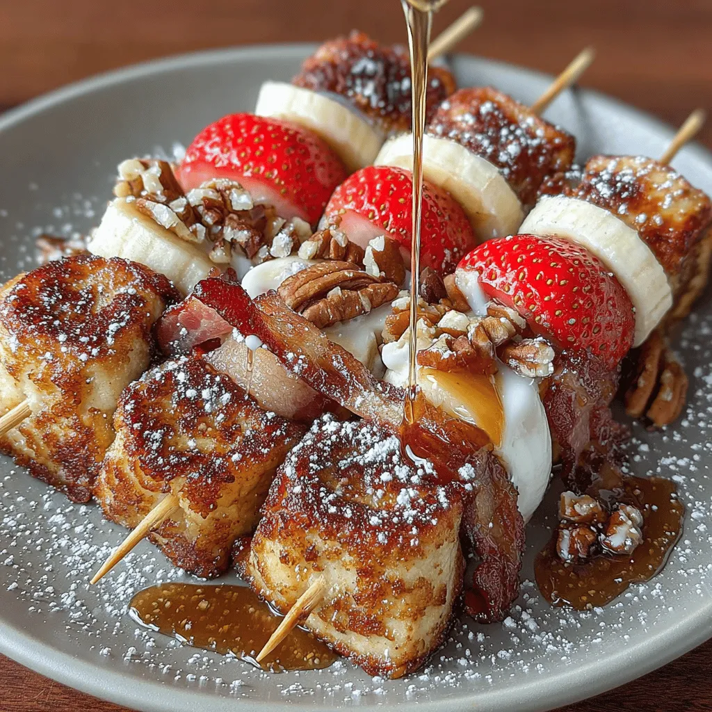 Breakfast is often heralded as the most important meal of the day, and in recent years, breakfast skewers have surged in popularity as a fun, convenient, and shareable way to enjoy morning meals. These inventive culinary creations transform traditional breakfast items into visually appealing, easy-to-eat portions, making them a hit for families and gatherings alike. Among the myriad of breakfast skewer options, the Cinnamon Roll Breakfast Skewers stand out as a delightful twist on a beloved classic. This recipe harmoniously blends the comforting flavors of cinnamon rolls with fresh fruit, savory meats, and a sprinkle of creativity, resulting in a breakfast experience that is both satisfying and memorable.