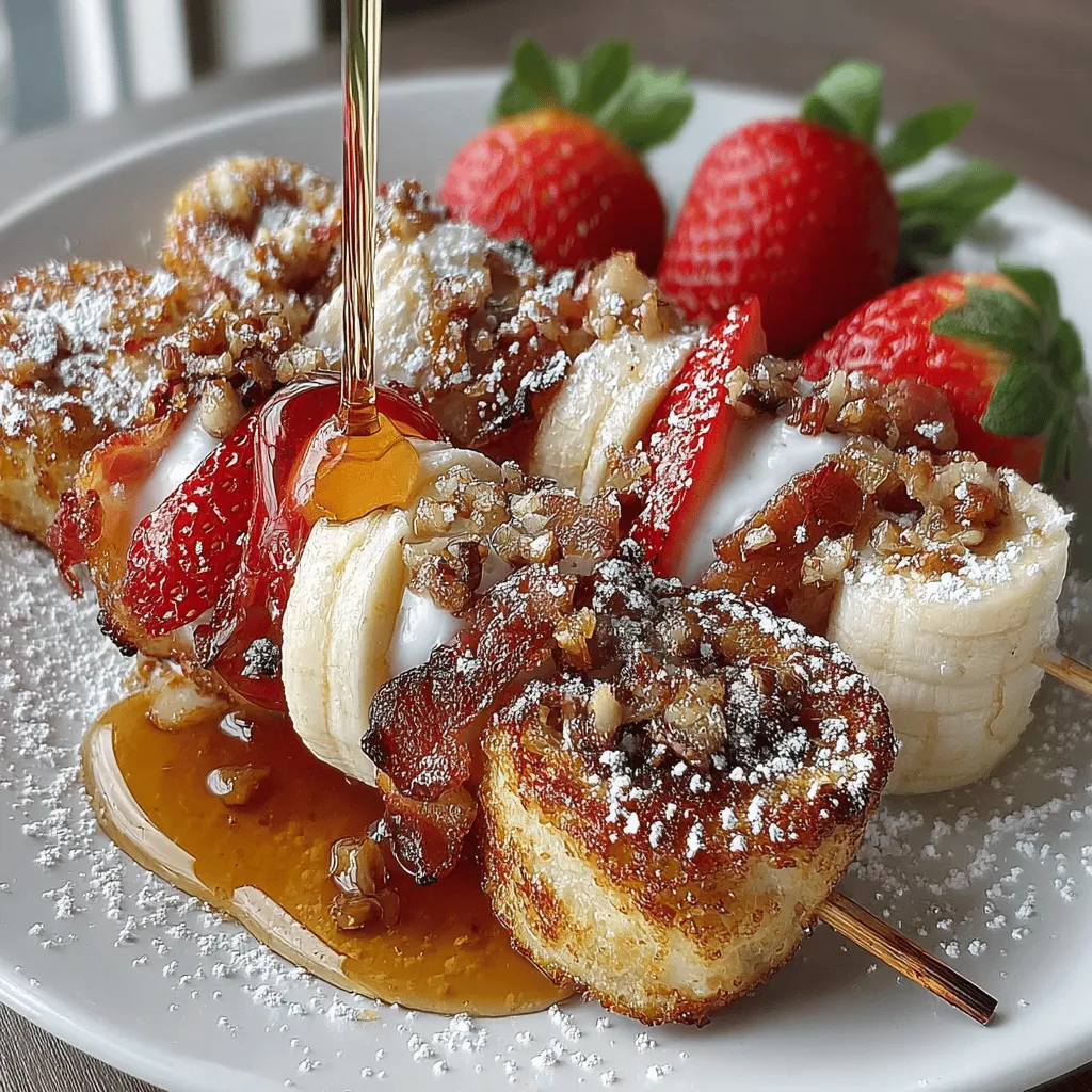 Breakfast is often heralded as the most important meal of the day, and in recent years, breakfast skewers have surged in popularity as a fun, convenient, and shareable way to enjoy morning meals. These inventive culinary creations transform traditional breakfast items into visually appealing, easy-to-eat portions, making them a hit for families and gatherings alike. Among the myriad of breakfast skewer options, the Cinnamon Roll Breakfast Skewers stand out as a delightful twist on a beloved classic. This recipe harmoniously blends the comforting flavors of cinnamon rolls with fresh fruit, savory meats, and a sprinkle of creativity, resulting in a breakfast experience that is both satisfying and memorable.