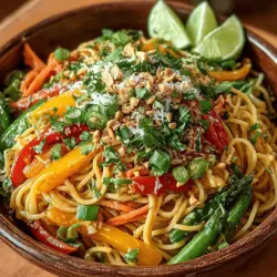 Creating the perfect peanut sauce is crucial for your Spicy Thai Peanut Noodle Bowls. A well-made sauce can elevate your dish, giving it a depth of flavor that is both rich and satisfying. Here are some tips to ensure your peanut sauce turns out creamy and delightful: