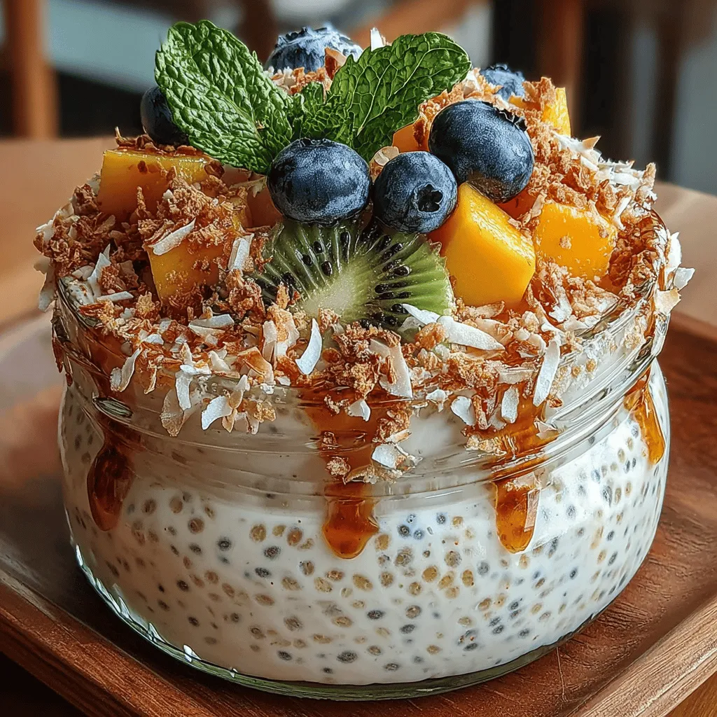 Creating a delicious Coconut Vanilla Chia Pudding is a straightforward process that requires a few simple steps to ensure the perfect texture and flavor. Below, we outline the preparation process in detail to help you achieve a delightful result.