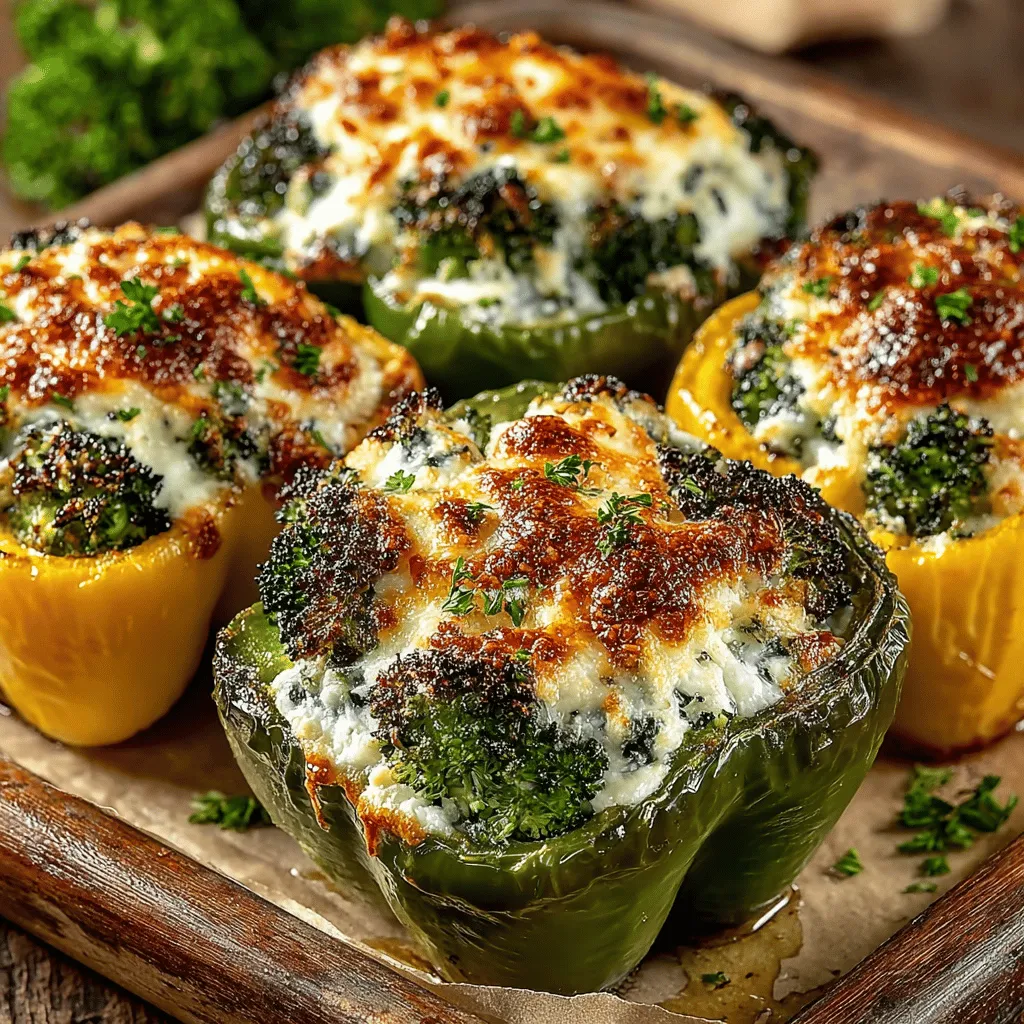 To achieve the perfect blend of flavors in your mini broccoli cheese stuffed peppers, it’s essential to mix the filling thoroughly. Start by chopping the broccoli finely, which allows it to blend seamlessly with the cheese and other ingredients. When combining the broccoli with cheese, cream cheese, and spices, use a large mixing bowl for ample space.